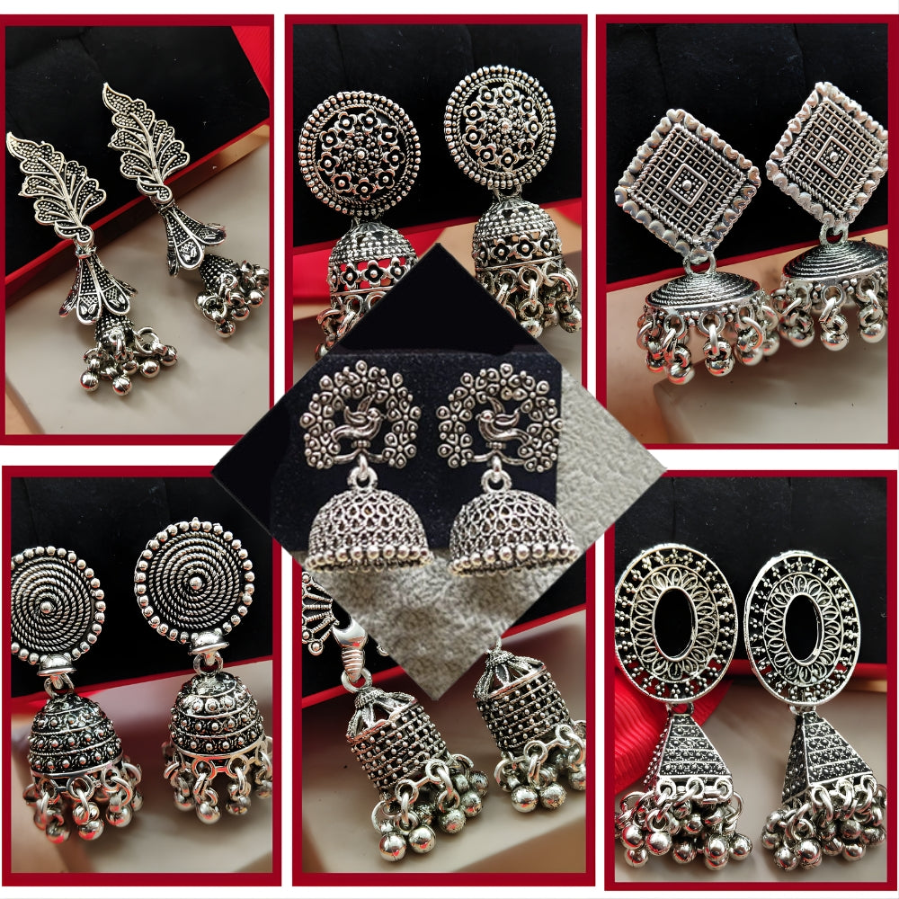 Set of 6 Earrings Combo jhumke