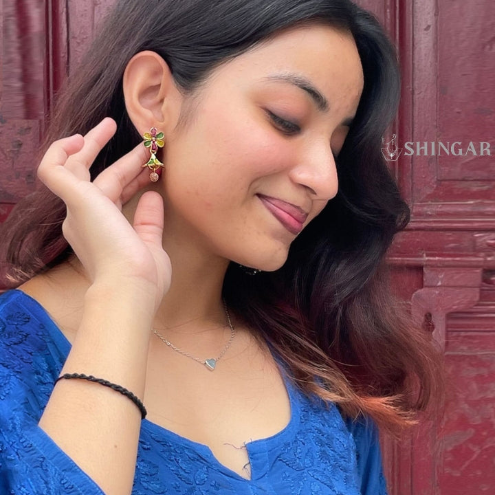 Shahi Combo of 12 Designer Jhumkas with Sandesh Patra(Scroller) and 2 Free Gifts